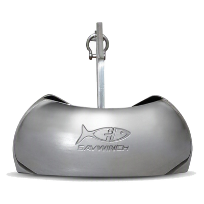 Savwinch stainless steel Slider Anchor, background removed