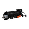 Deck wash pump hose kit coiled hose and quick-connect fittings