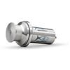 Savwinch 1100SSS-PH stainless pot hauler capstan winch, angled view showing stainless drum