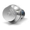 Savwinch 1100SSS-PH stainless pot hauler capstan winch, drum end view with etched logo