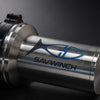 Close-up of the Savwinch Deck Wash Pump 316 stainless steel body with the Savwinch logo