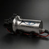 Savwinch Deck Wash Pump with 316 stainless steel body and black pump head on a dark background