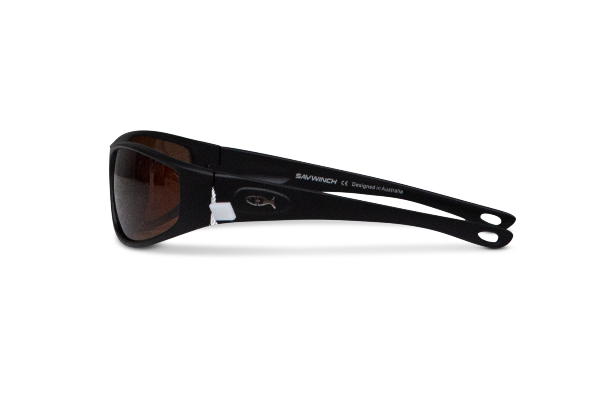 Savwinch Sunglasses - Black Frame/Brown Lens - Image 3